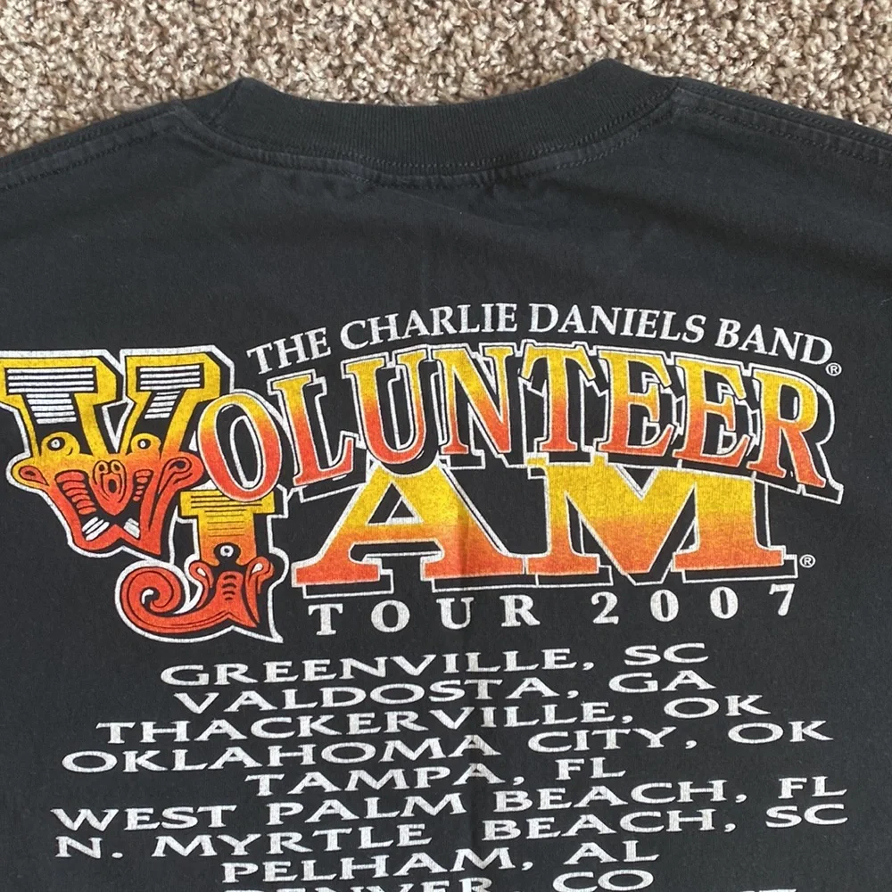 Vintage Charlie Daniels Band Concert T Shirt - Picture 7 of 7